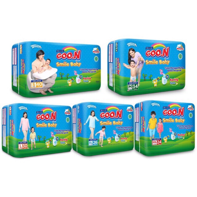 Goon Smile baby pants S40/M34/L30/XL26/XXL24