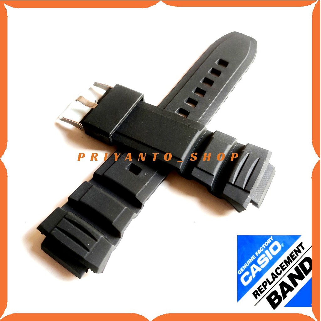 STRAP TALI JAM TANGAN CASIO AE-2000 CASIO AE 2000 HITAM RUBBER WATCH