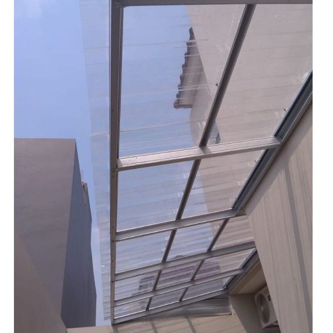 Kanopi Baja Ringan Atap Spandek Transparant