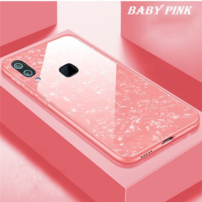 Vivo V9 V11i V11 Pro Luxury Shining Marble Tempered Glass