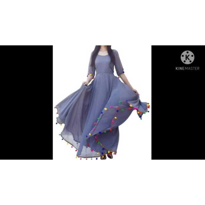 anarkali india /dress muslim india/baju india