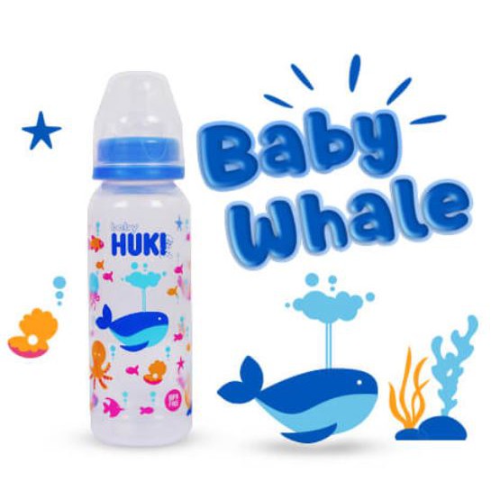 Huki Botol Susu Dot Nipple Silicone PP Reguler 60 mL- 120 mL - 240 mL/ Standart Gepeng