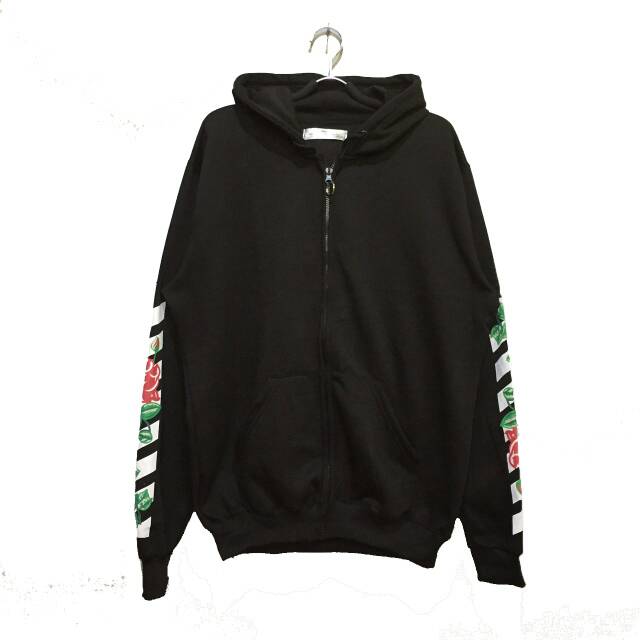 off white flower hoodie