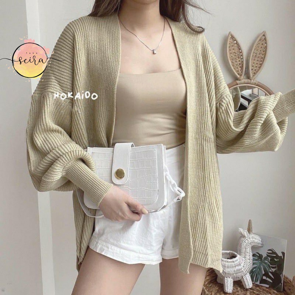 [BISA COD] Cardigan Hokaido Rajut Oversize / Cardi Hokkaido Rajut Oversize Premium Gauri / Cardygan Hokaido