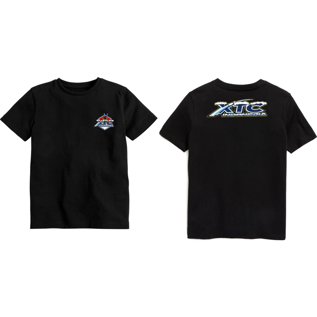 Kaos anak XTC indonesia bahan katun combed ready lengan pendek dan panjang