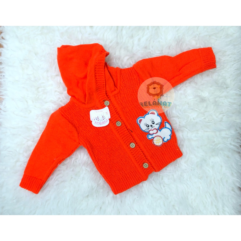 Jaket Bayi Rajut Onnea Warna Topi Laki Perempuan-26