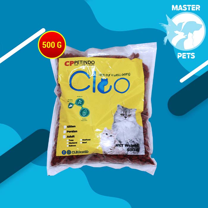 Cat Food CLEO repacking 500 gram makanan kucing repack