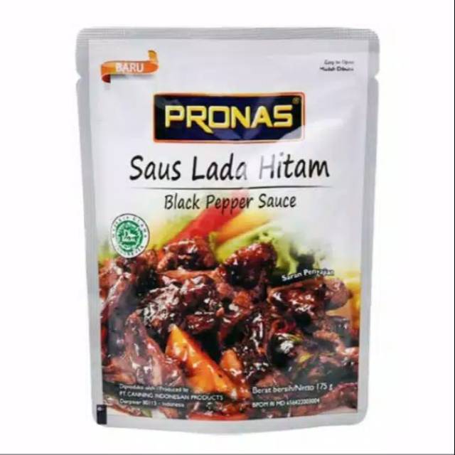 Pronas saus lada hitam /teriyaki /barbeque 175 gram