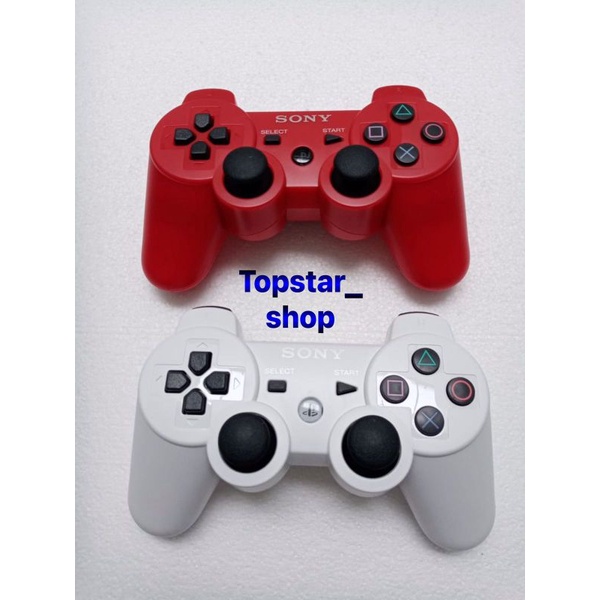 stik ps3 stick ps3 wireless dual shock MERAH dan PUTIH