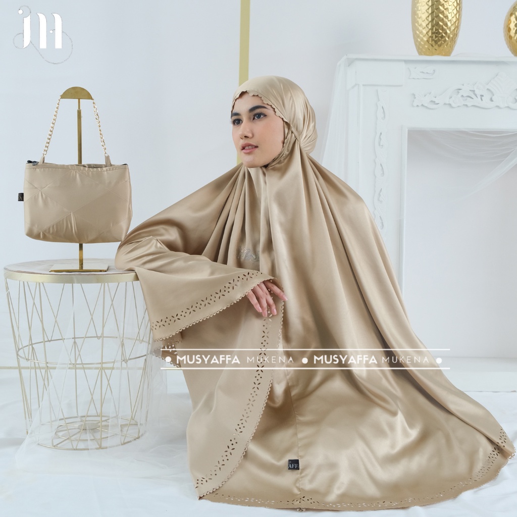 Mukena Dewasa Silky Daily Lasercut 2in1 Aliza series