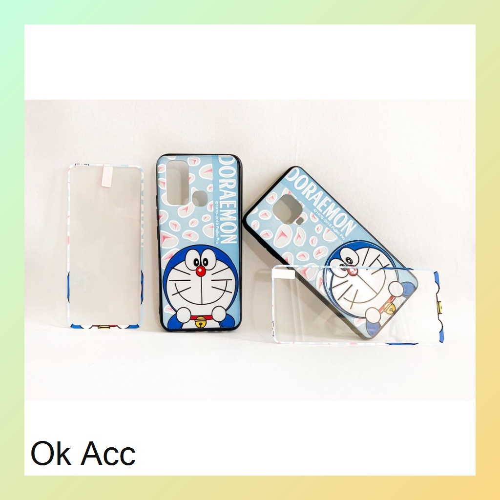 BARU CASE BONUS TG Kaca karakter Oppo A33,A53,A37 Neo 9,A3s,C1,A52 A72 A92,V5,A5s,A7,A12,A11k,Realme 2 Pro,5 Pro,5/5i/C3,U1,U2,7i,C17,C12,C15,Samsung J2 Prime,Vivo Y11 Y12 Y15 Y17 Y91 Y91C Y93 Y95 Xiaomi Redmi 3 3s,8A,9C,Note 9 Pro,9/Prime HCTG 28