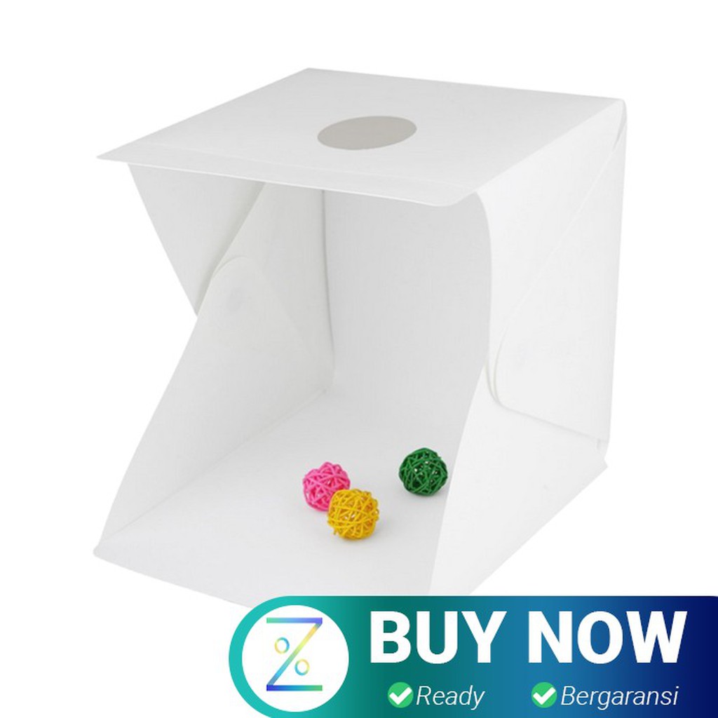 Photo Studio Mini Magnetic dengan Lampu LED Size Large - White