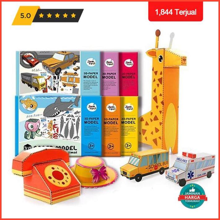 

Joan Miro 3D Paper Model Mainan Edukasi Paper Craft Kertas Lipat - Accessories Premium