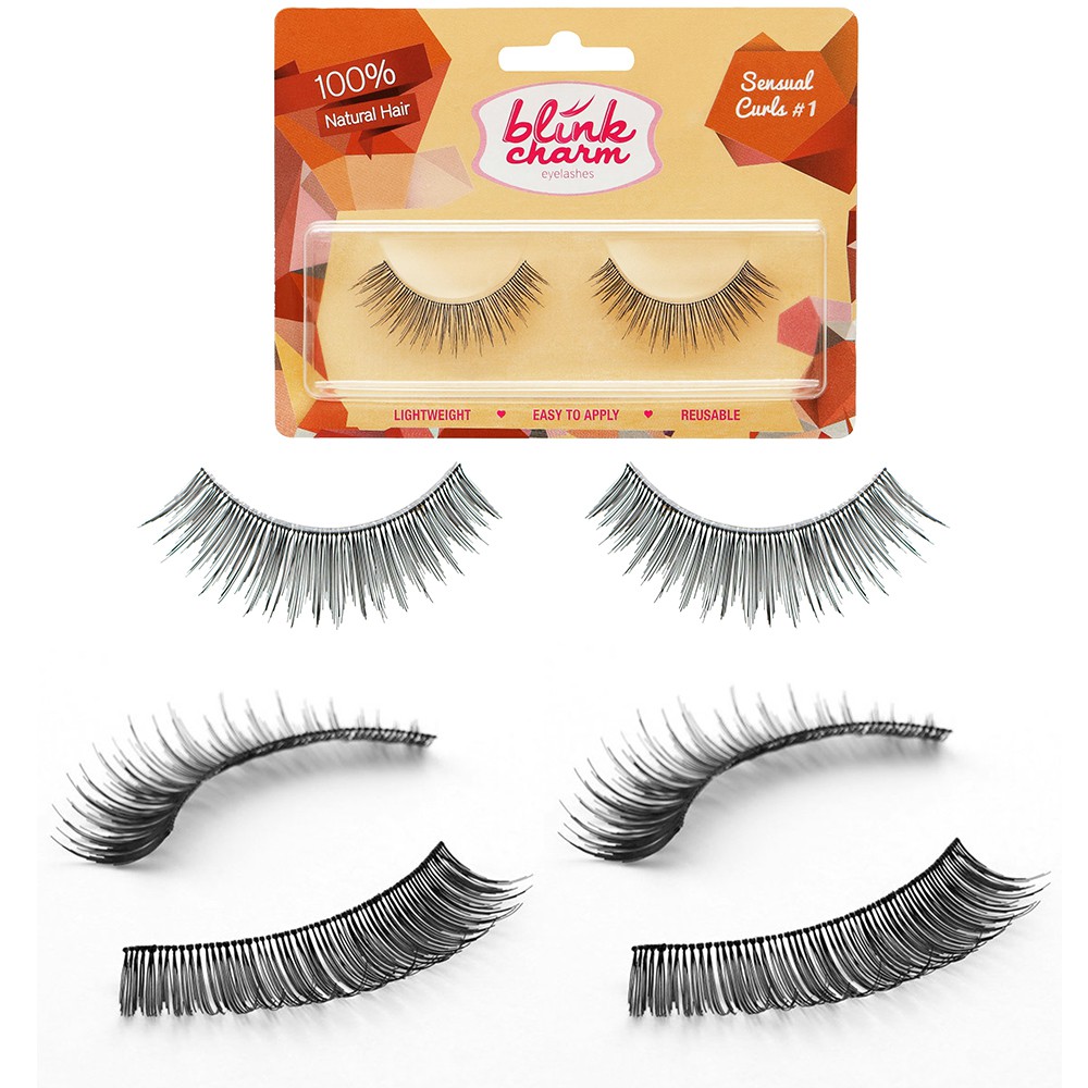 Blink Charm Eyelashes Sensual Curls (Isi 1 Pasang/4 Pasang) - Bulu Mata Palsu