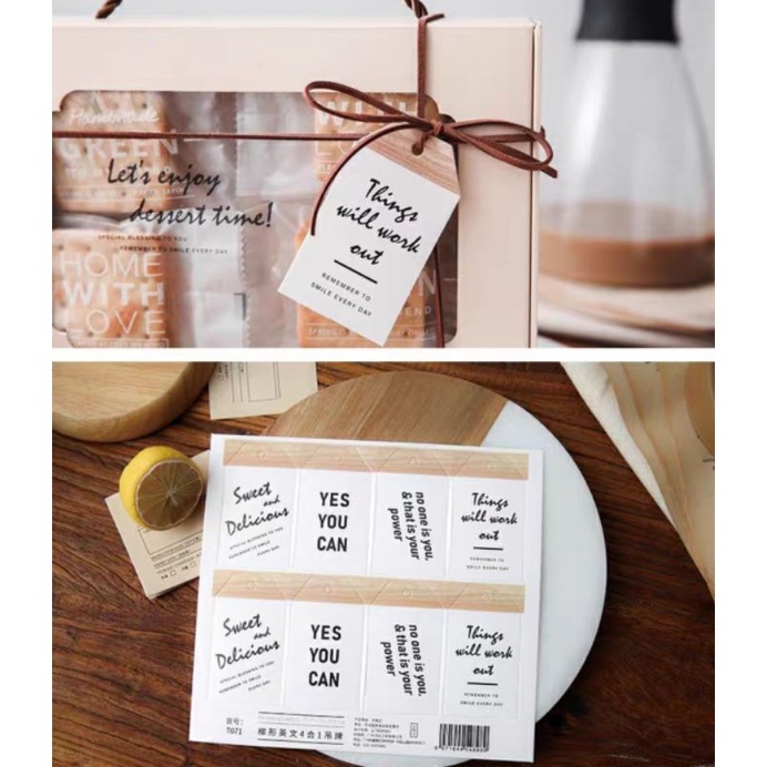 

4pcs hang tag/hangtag lucu/hangtag /box mika/kotak mika/kotak hampers/kotak dus/kotak kardus
