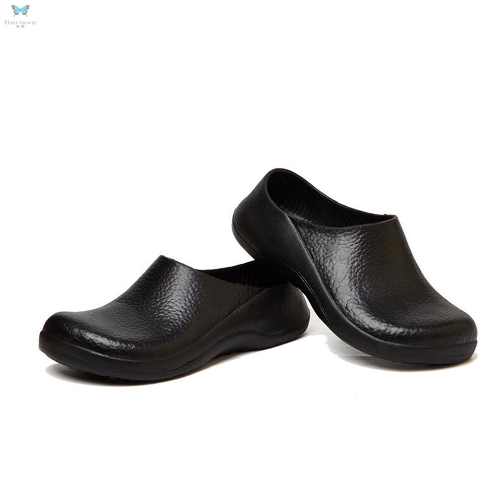 Chef Shoes Mens Non-Slip Clogs Water 
