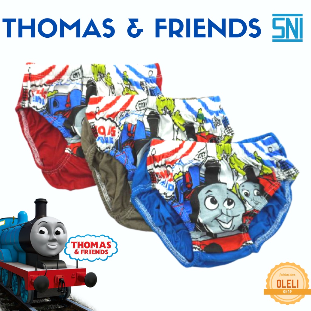 Celana Dalam Anak Laki-laki gambar THOMAS & FRIENDS isi 3pcs