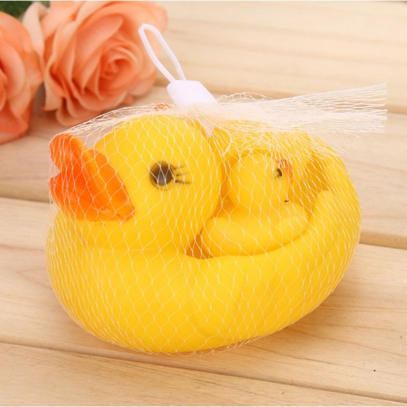 MAINAN BEBEK MINI BISA BUNYI / MAINAN MANDI BAYI ANAK (BELI 10 GRATIS 1)