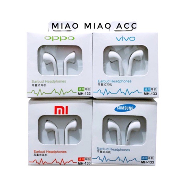 Headset / Handsfree / Earphone XIAOMI SAMSUNG OPPO dan VIVO GOOD QUALITY