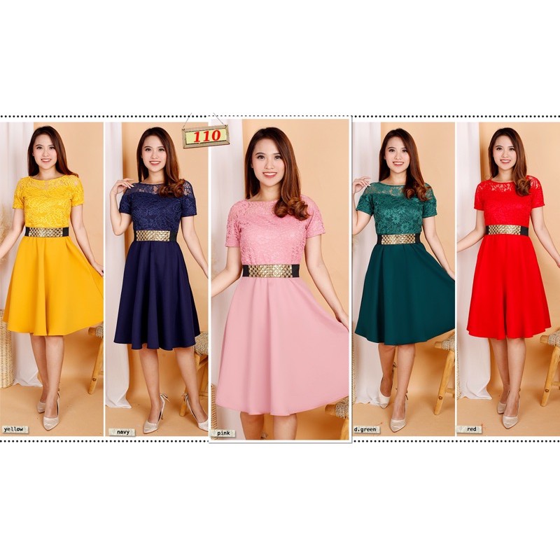 Kathryn collection 110 # Dres Rok mekar scuba import premium kombinasi brukat gliter free belt