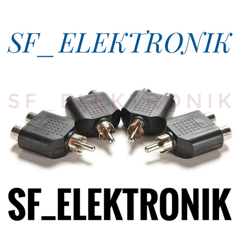 Cover Converter Y RCA To jack RCA Soket rca 2pin To jack rca 1 pin