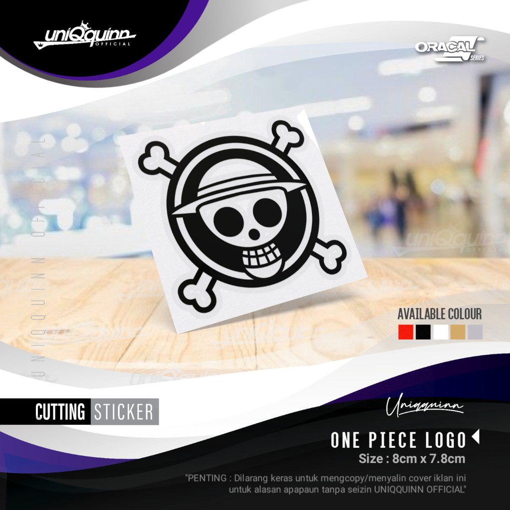 

UQ Cutting Stiker One Piece Logo | sticker One Piece/ Stiker Variasi/Stiker Tempel/Stiker Modifikasi