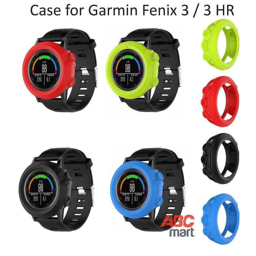 Cover Case for Garmin Fenix 3 HR Rubber Bumper - Sarung  Jam Tangan