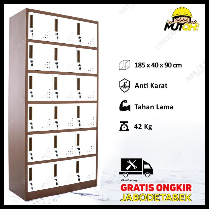 

BEST SELLER !!! LOKER BESI LOCKER BESI 18 PINTU TERLARIS