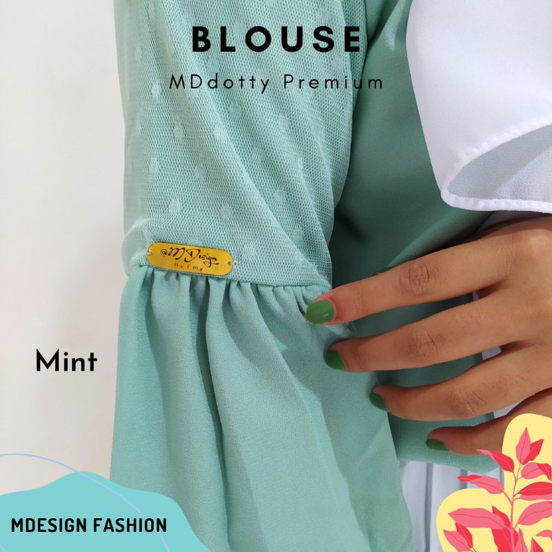 Blouse atasan polos premium MDdotty