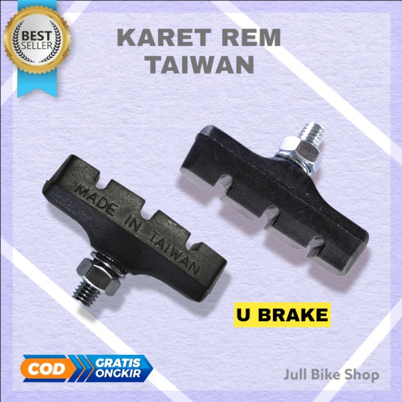 2pcs Kampas rem sepeda u brake pads karet mtb lipat road bike bmx dll capit