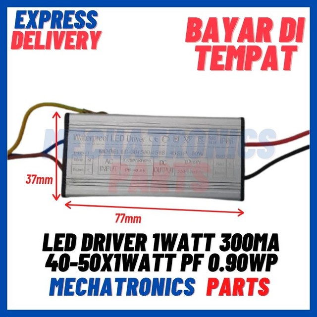 [DSP-9435] LED DRIVER 1WATT 300mA 40-50X1WATT PF 0.90WP