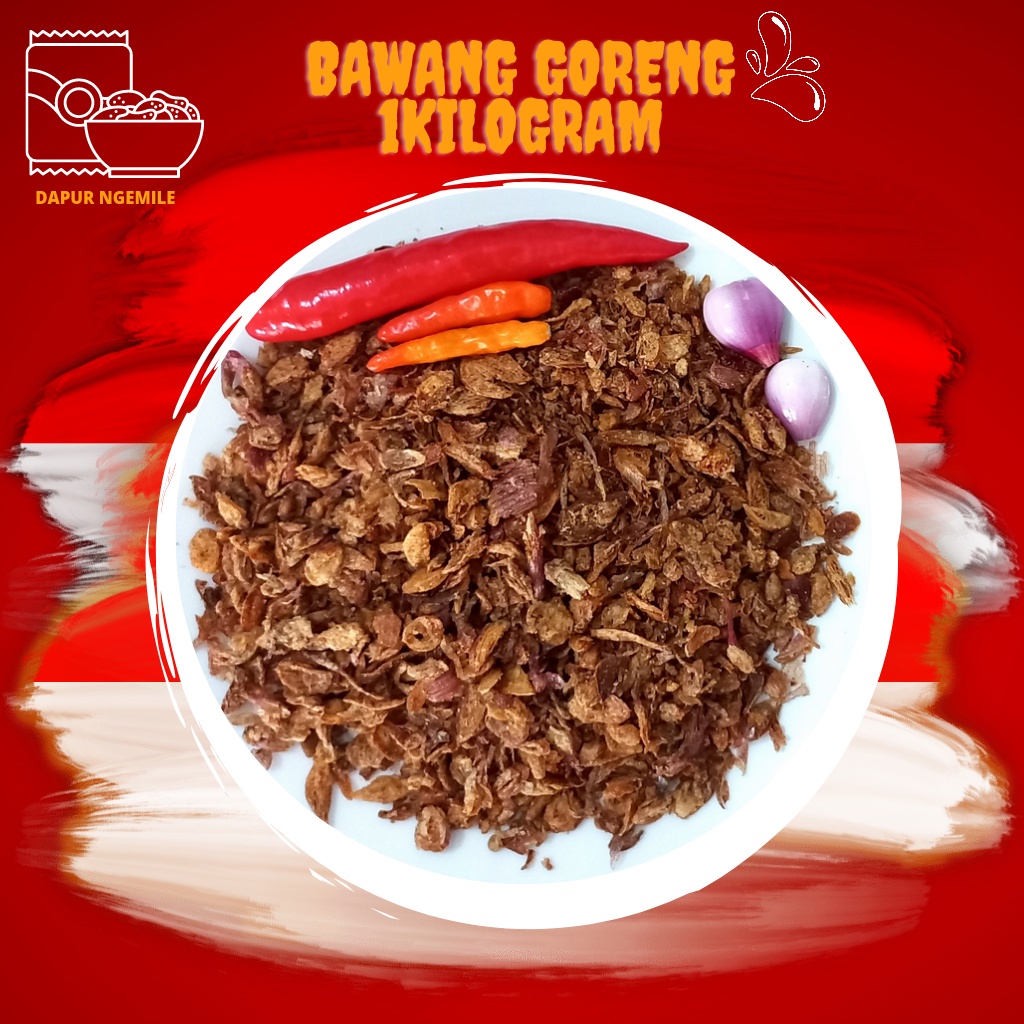 bawang goreng 1kg murni grade b