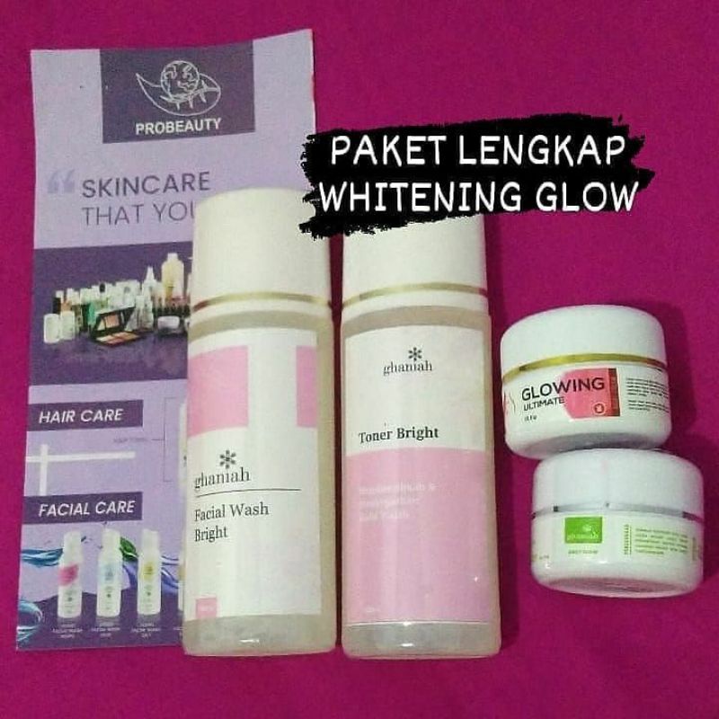 Paket skincare Ghaniah Paket Lengkap Whitening Glow
