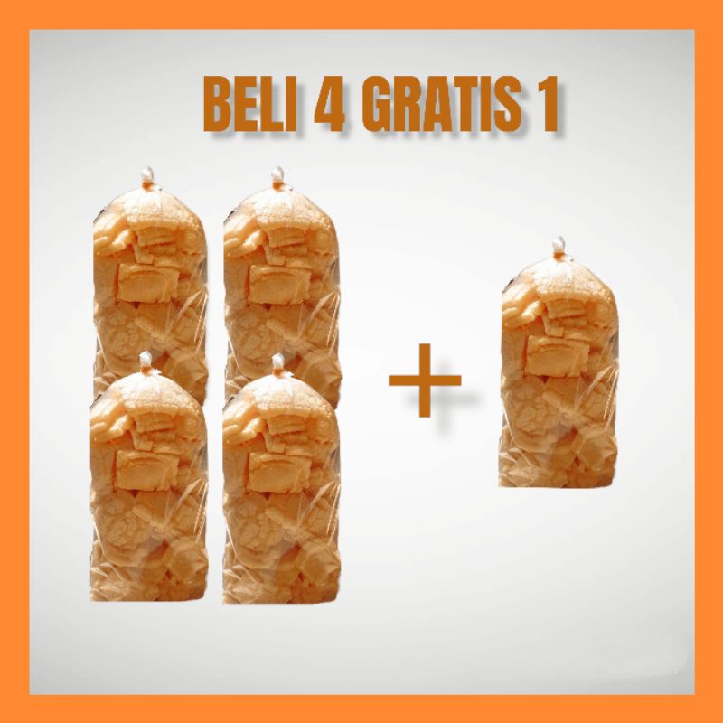 

BELI 4 GRATIS 1 / kerupuk dorokdok rambak tapioka