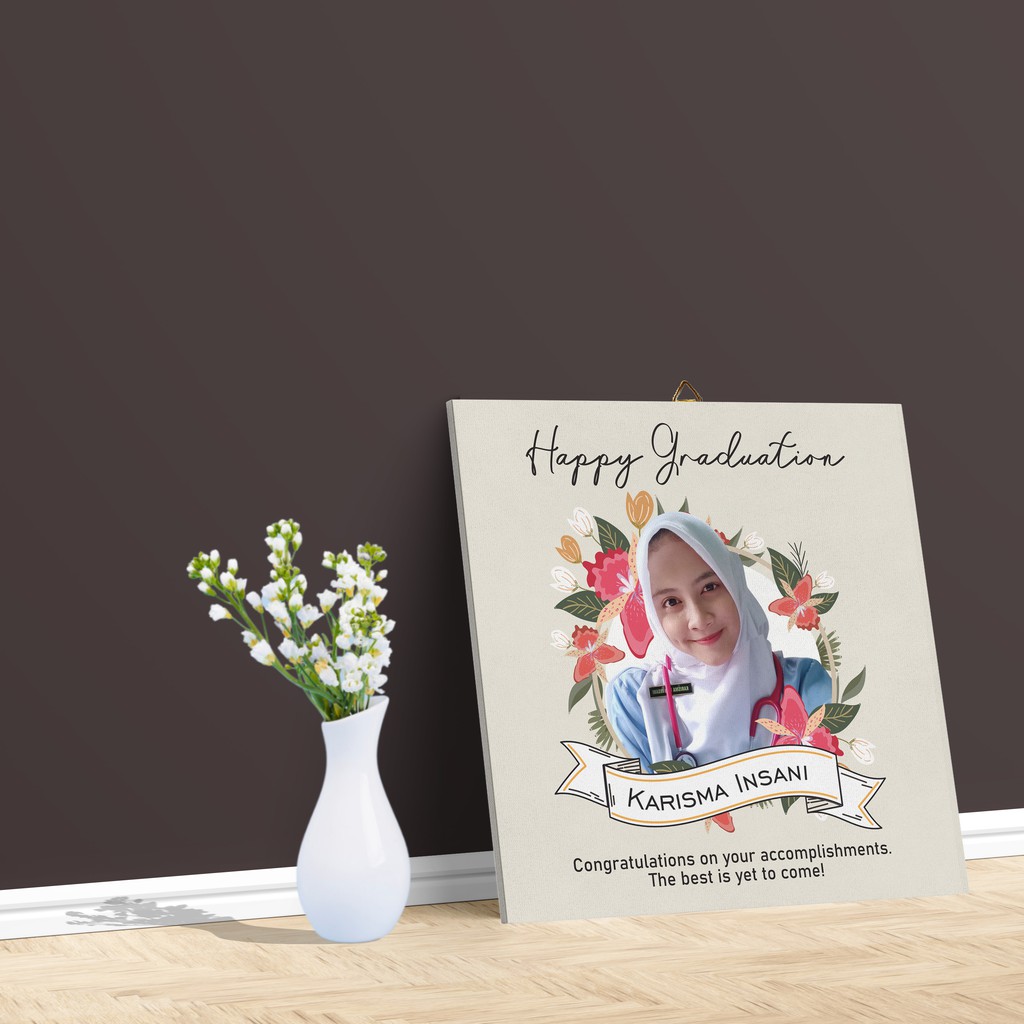 DESAIN FOTO + CETAK PAPAN MDF KADO HADIAH WISUDA ULANG TAHUN WEDDING GIVE20-6