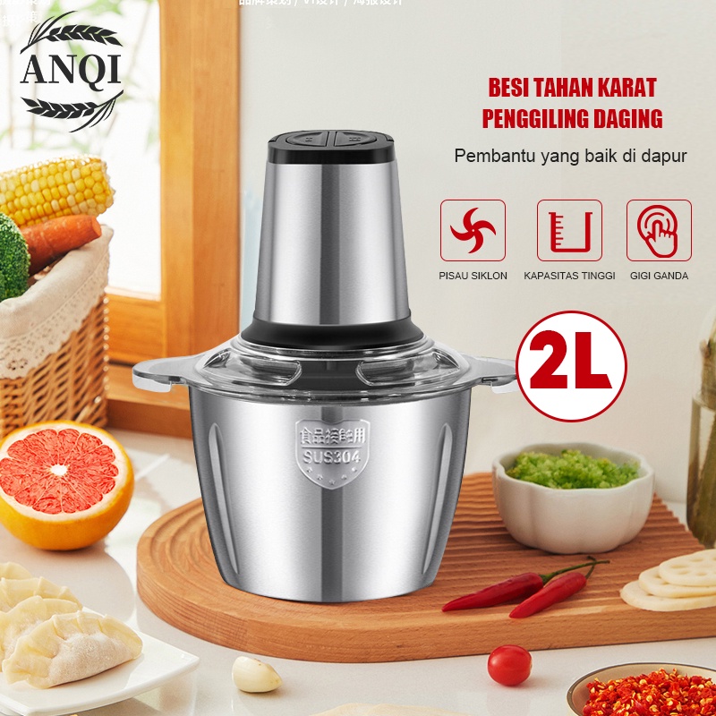 ANQI1888 Hand Blender Press Capsule Cutter Quatre Serbaguna Multifungsi CHOPPER Blender daging