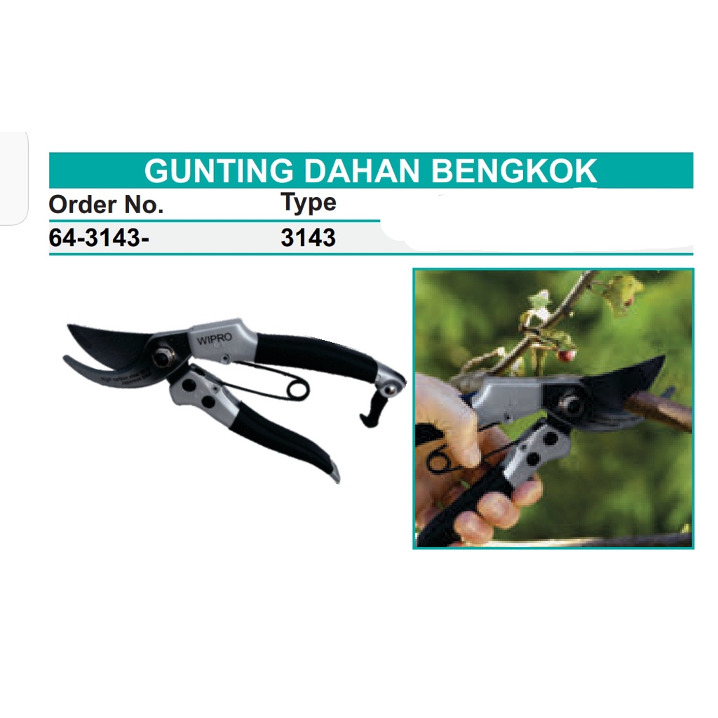 Gunting Dahan Bengkok - Wipro 3143