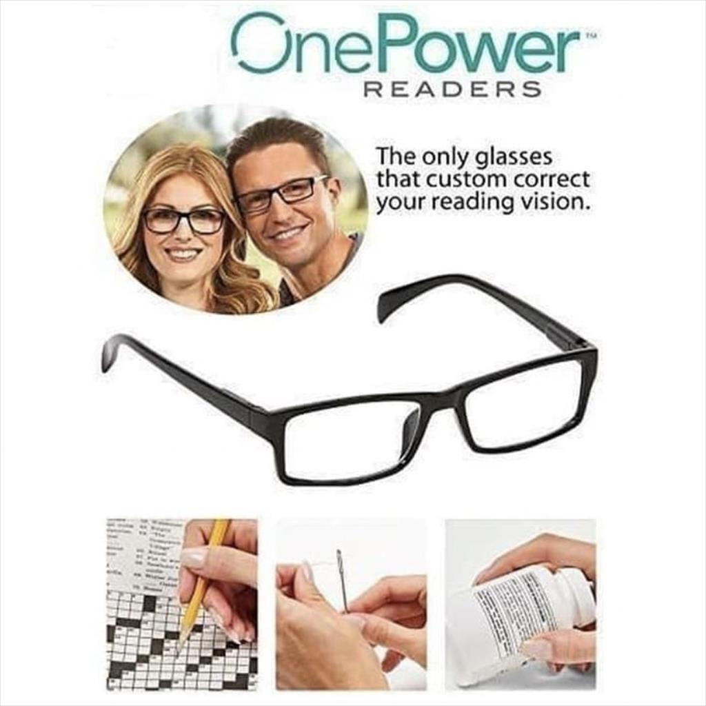 Kacamata Baca Plus Auto Focus Adjusment Ajaib One Power Readers Untuk Pria Dan Wanita Original 100%