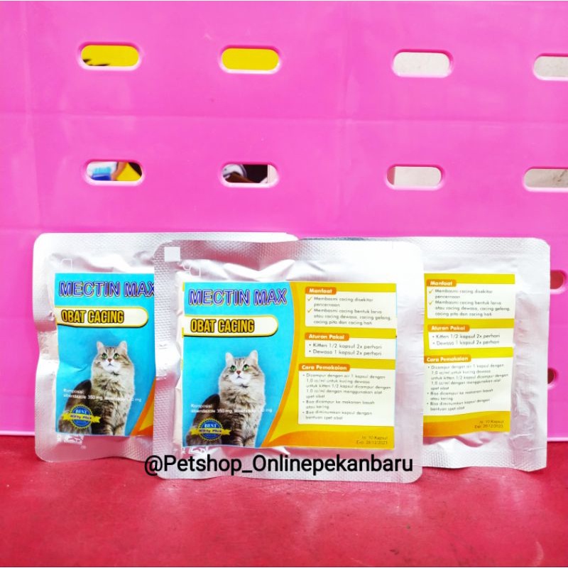 Mectin Max Obat Cacing 10 kapsul (KP)
