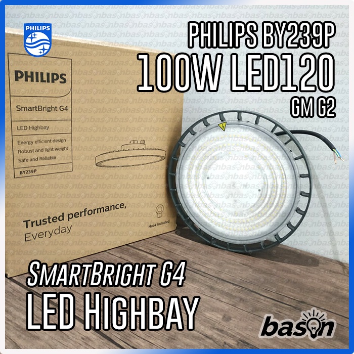 PHILIPS BY239P 100W LED120 220V IP65 - SmartBright LED Highbay G4