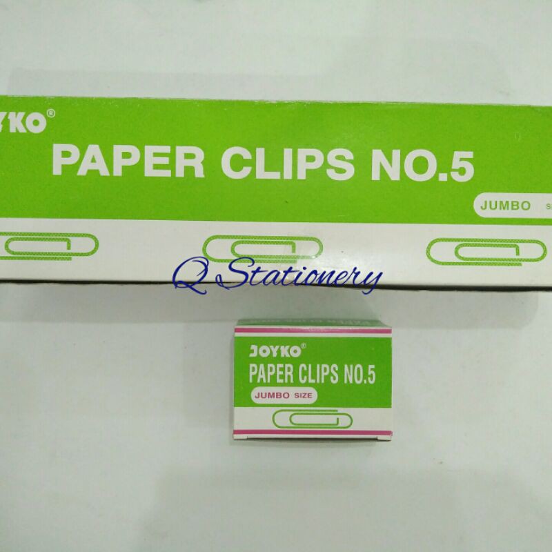 

paper Clip/ penjepit kertas no. 5 Joyko - Q Stationery