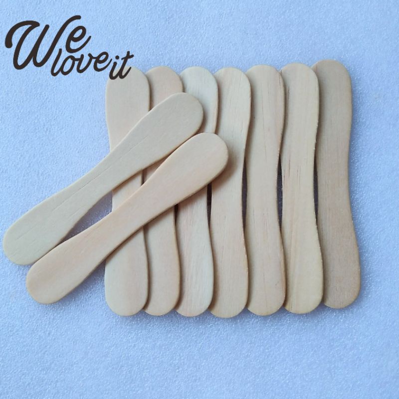 Jual Spatula Kayu Waxing Spatula Stik Kayu Isi Pcs Shopee