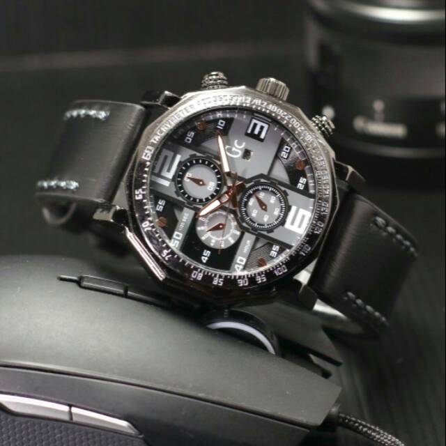 JAM TANGAN PRIA GC KULIT CRONO OFF