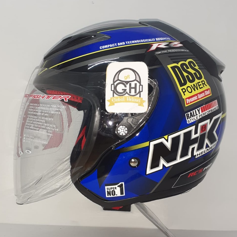 HELM NHK R6 MOTIF RALLY BLACK BLUE