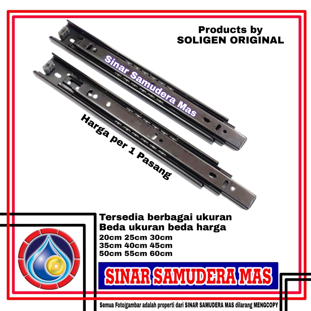 Rel Laci Soligen 30cm DOUBLE TRACK SOLIGEN ORIGINAL - REL LACI HITAM - REL LACI SOLIGEN - REL LACI P