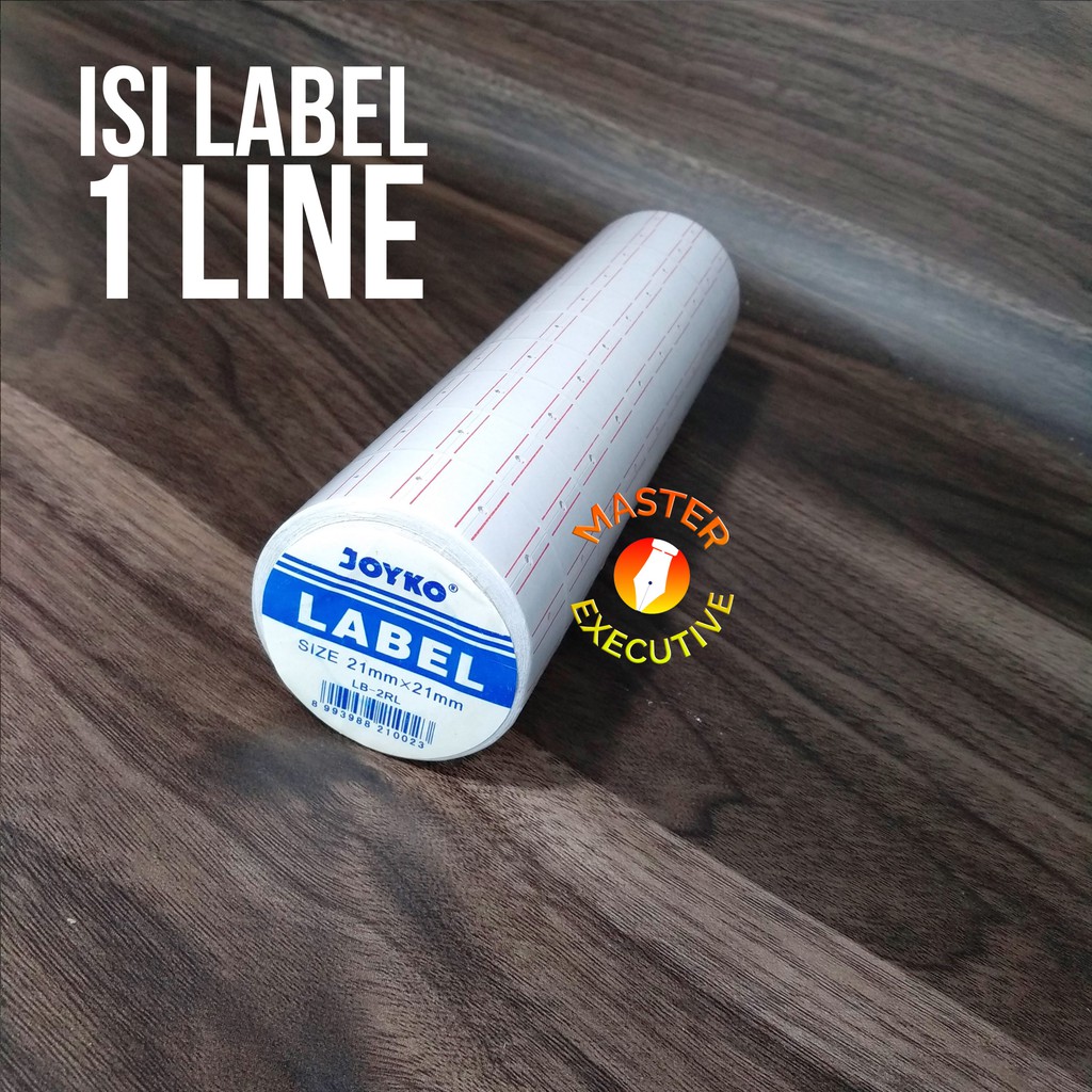 [Pak - 10 Roll] Joyko Isi Label 1 Baris / Refill Label 1 Line for Labeller MX-5500M