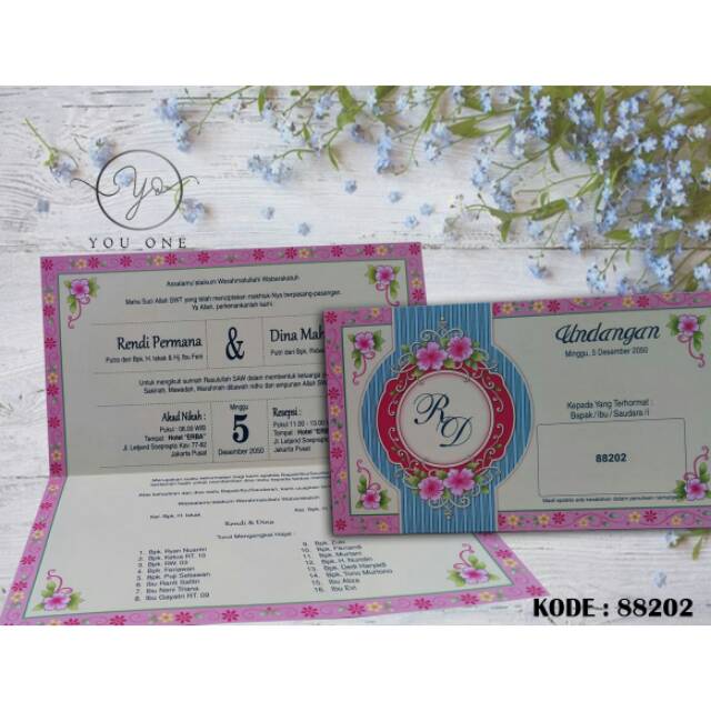 Undangan Pernikahan/Undangan Erba/Erba 88202