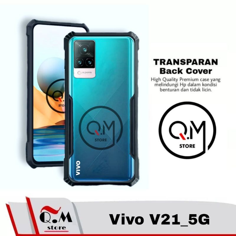 Case Vivo Y21T/V21 5G New 2021 Softcase Transparan TPU Shockproof High Quality Pelindung Back Cover