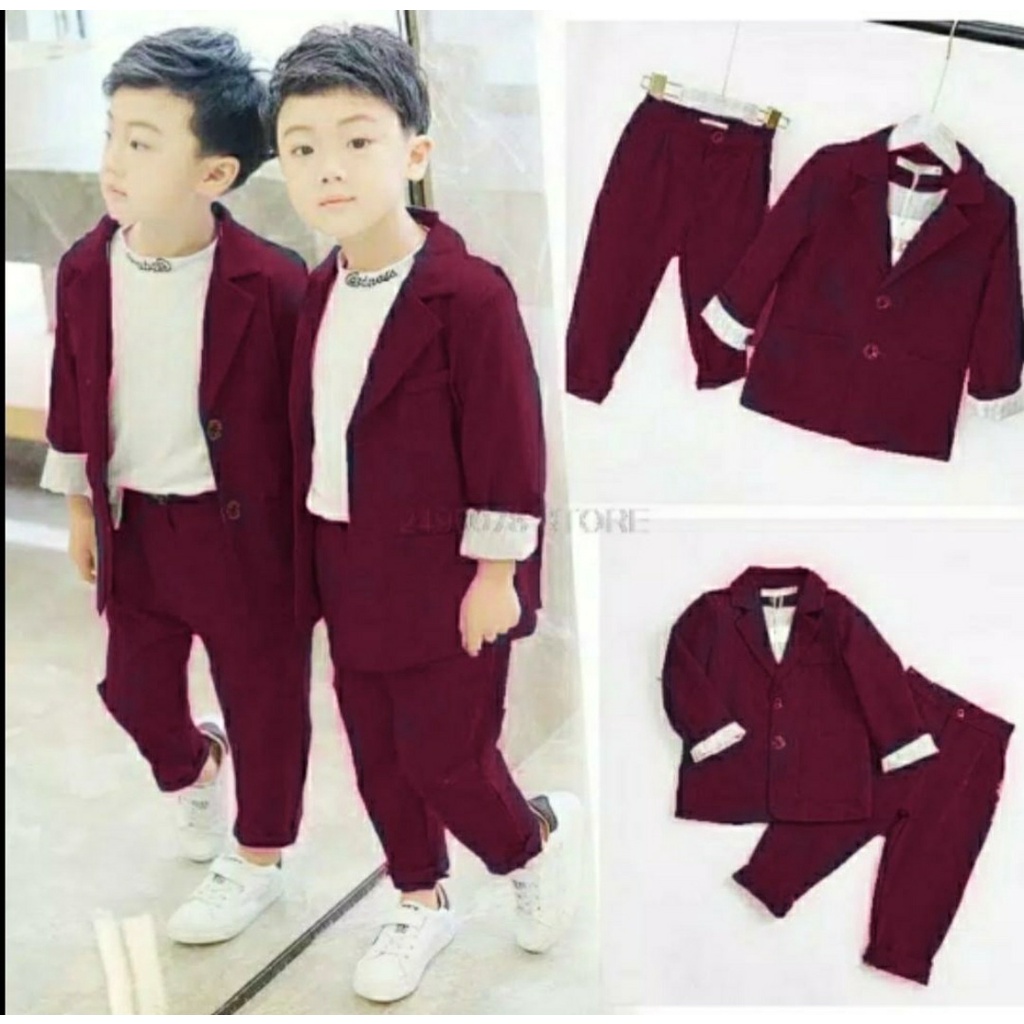 *[RXFK] Setelan Anak Laki / Setelan Jas Anak Laki / Baju jas Anak Laki Cool / Set Anak Laki