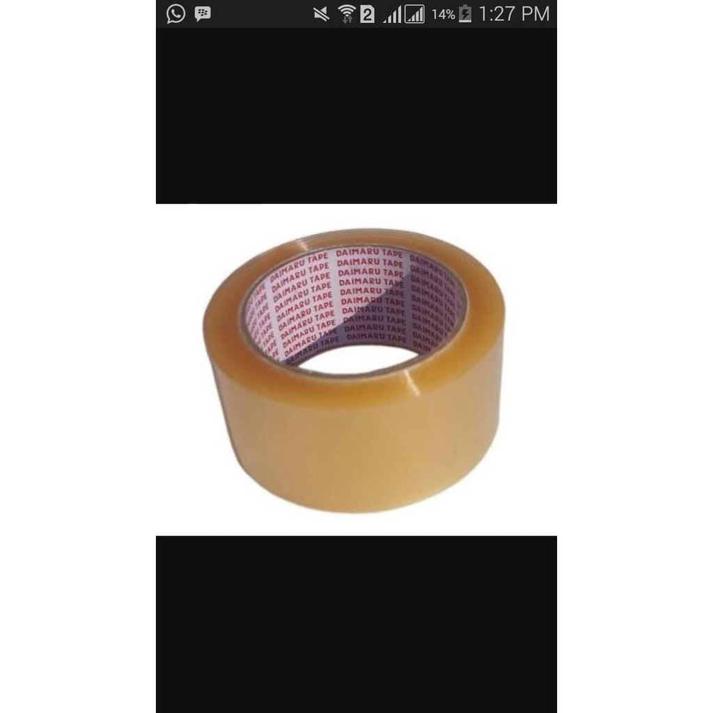 

Dijual Lakban Daimaru Coklat Panjang 90 yard - Lebar 2" (48mm)